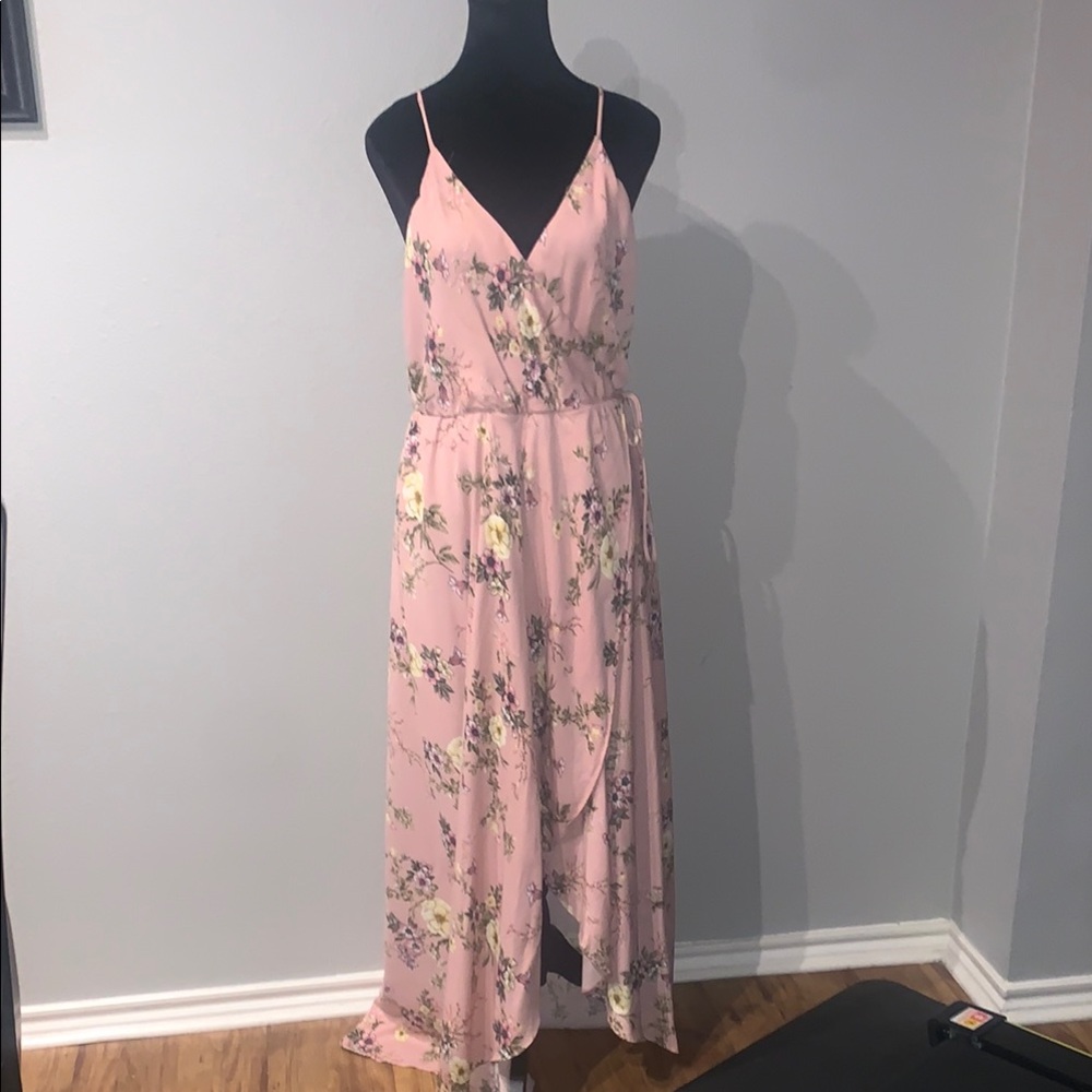Floral Pink Maxi Dress